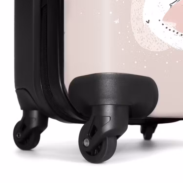 Koffer - Prinzessin auf farbigem Hintergrund mit Herzen — 6