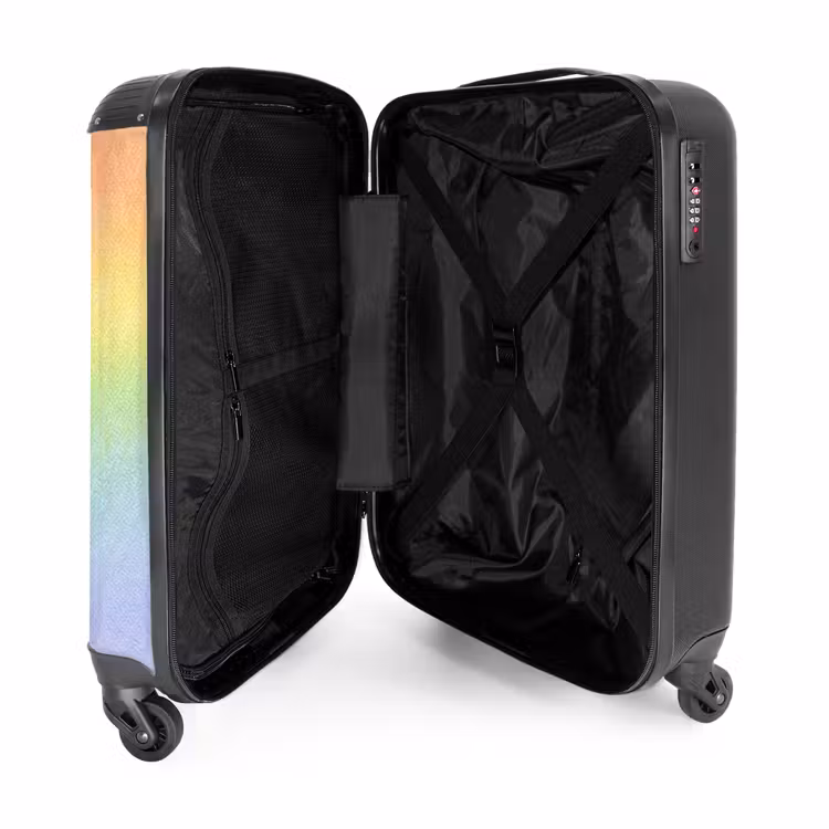 Koffer - Pastellfarbener Regenbogen — 4