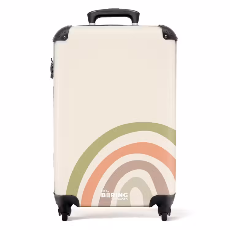 Koffer - Rohes Regenbogenpastell — 1