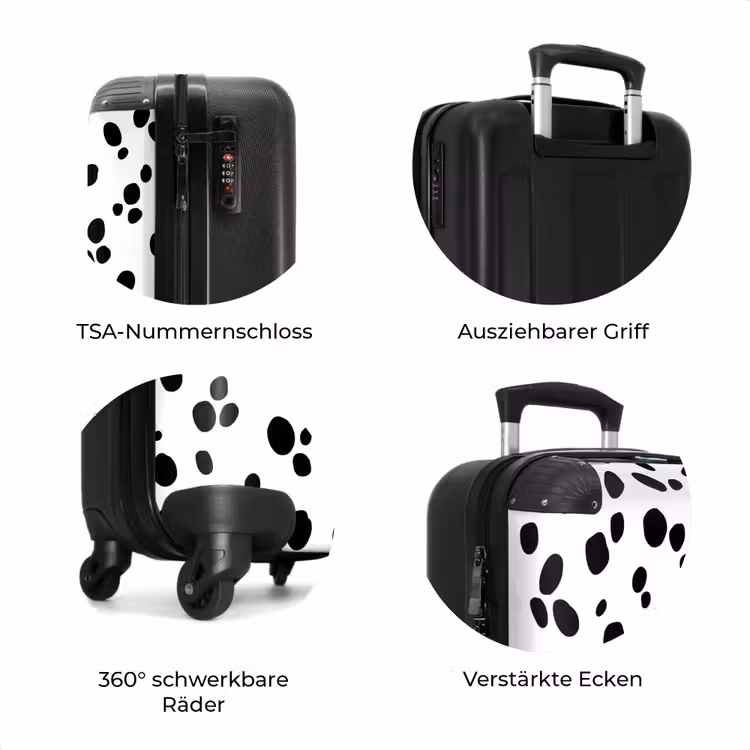 Koffer - Schwarze Ovale auf weißem Hintergrund — 8