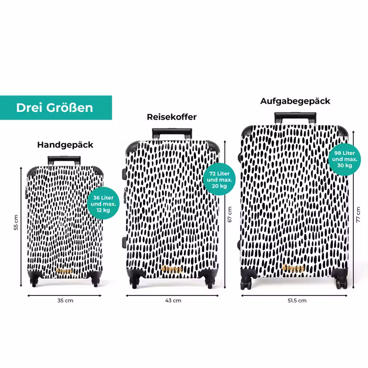 Koffer - Ovale Punkte auf weißem Hintergrund — 3