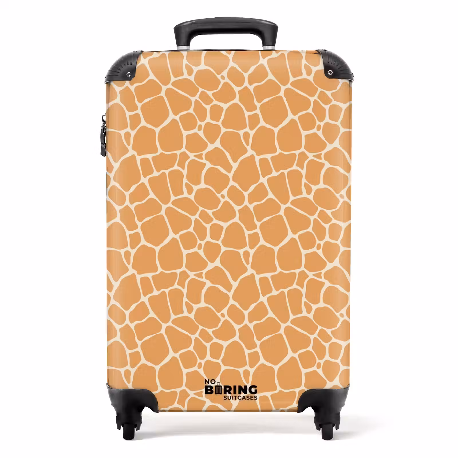 Koffer - Giraffenmuster in Orange mit Beige — 1