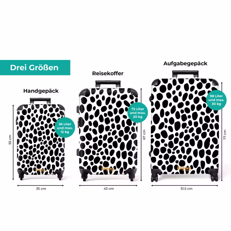Koffer - Organisch verstreute Ovale über weißem Grundriss — 3