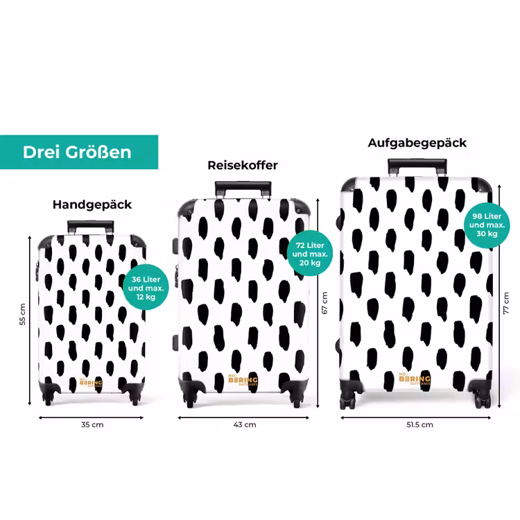 Koffer - Vertikale Flecken auf weißem Hintergrund — 3