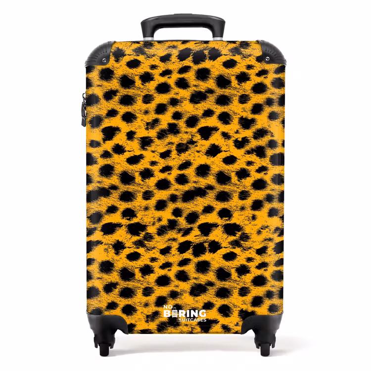 Koffer - Goldgelber Pantherdruck — 1