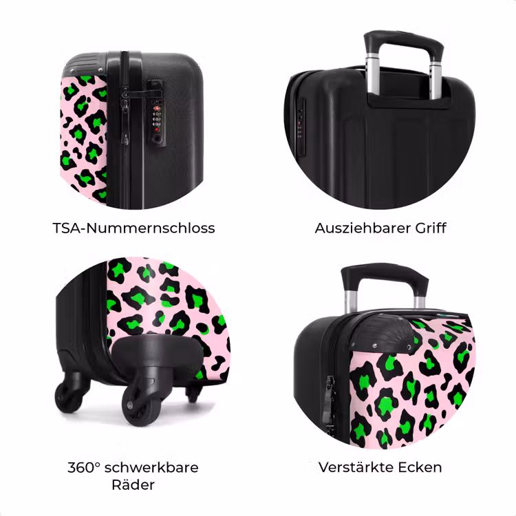 Koffer - Neon-Panther-Muster — 7