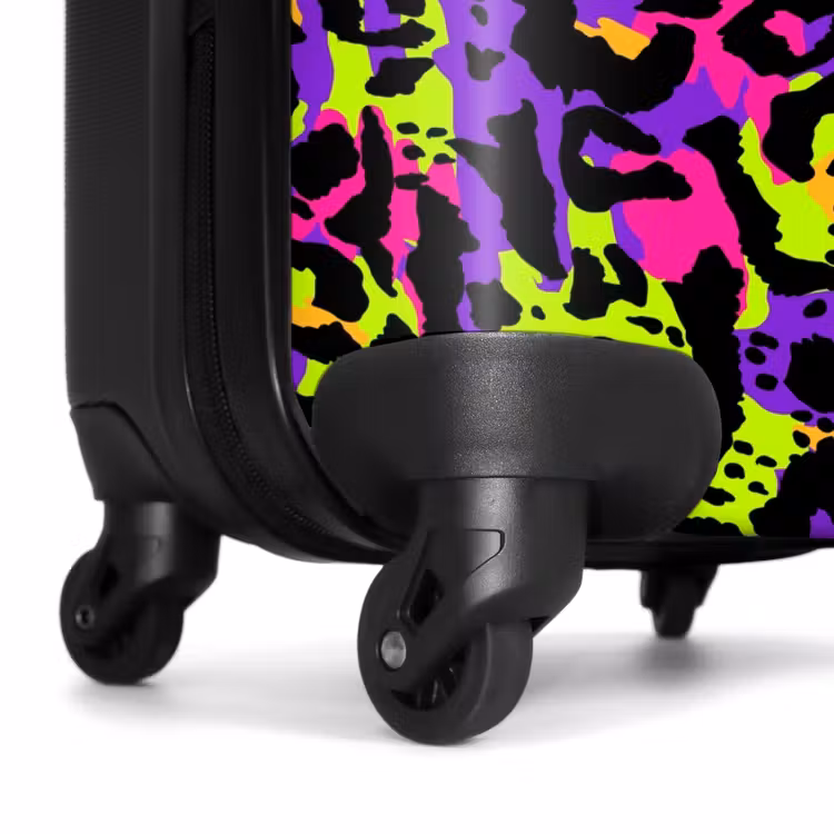 Koffer - Neon-Panther-Print auf Lila mit bunten Akzenten — 6