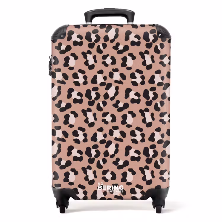 Koffer - Leopardenmuster auf Rosa — 1