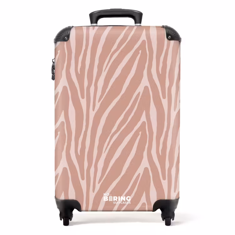 Koffer - Weiches rosa Tigerstreifenmuster — 1