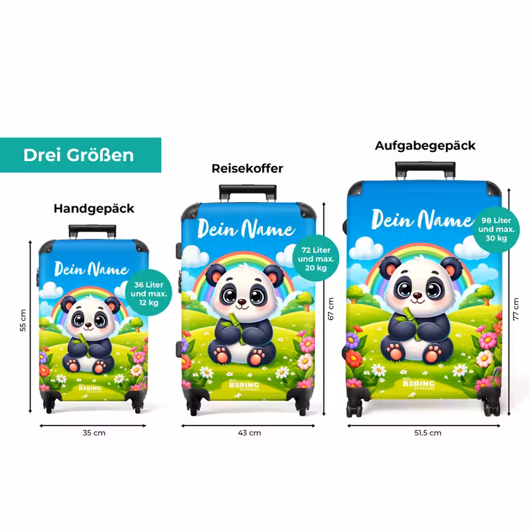 Koffer mit Name - Pukkie-Panda — 3