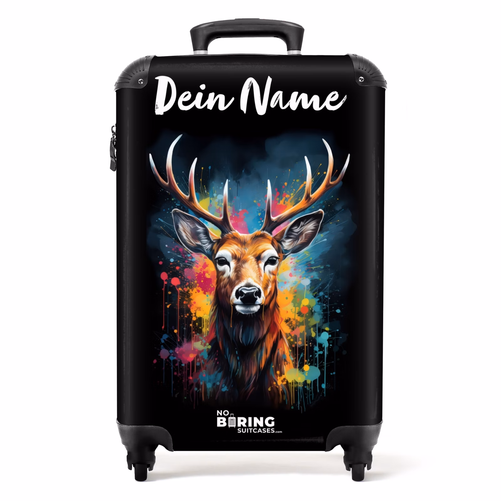 Koffer mit Name - Hirsch mit Geweih zwischen Graffiti-Spray — 1