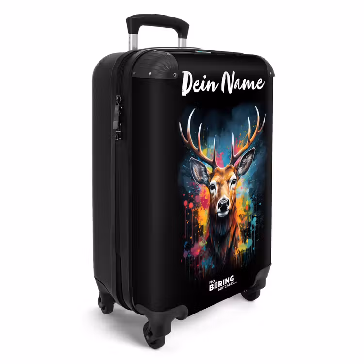 Koffer mit Name - Hirsch mit Geweih zwischen Graffiti-Spray — 2