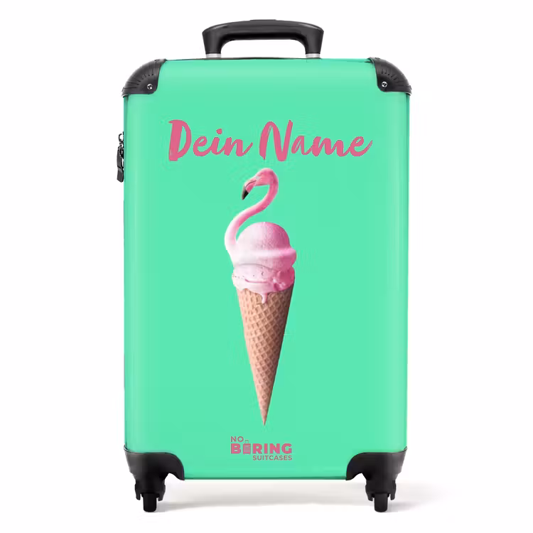 Koffer mit Name - Flamingo-Kegel — 1