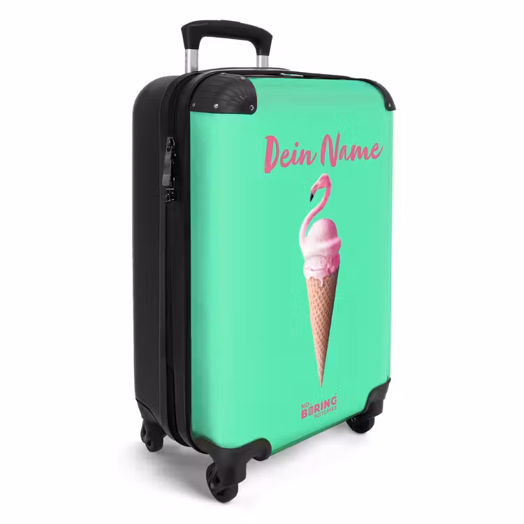 Koffer mit Name - Flamingo-Kegel — 2
