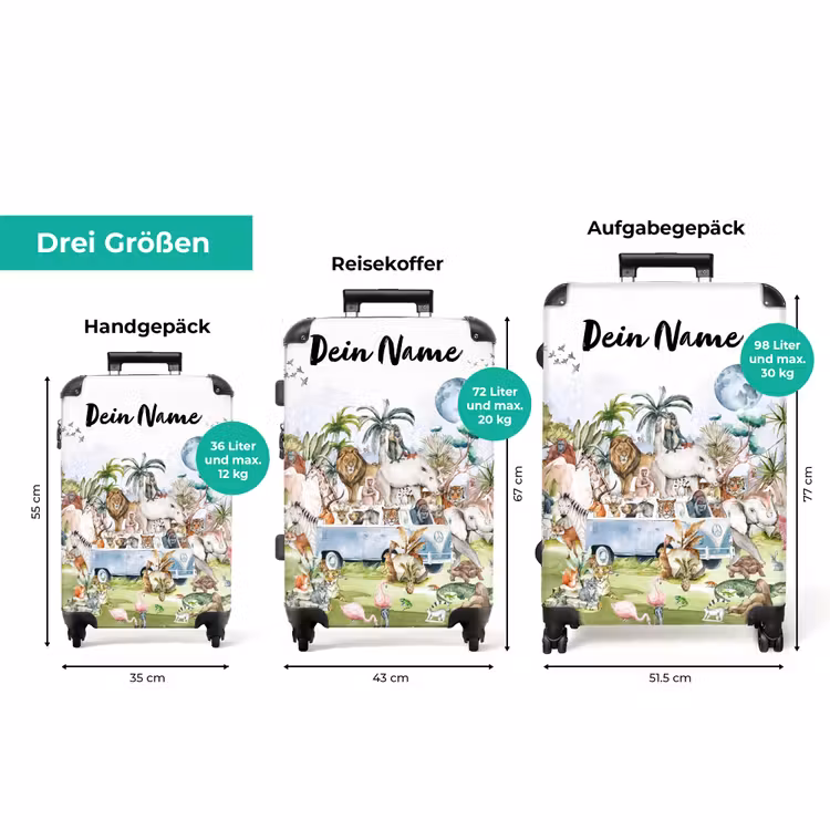 Koffer mit Name - Dschungel-Safari — 3