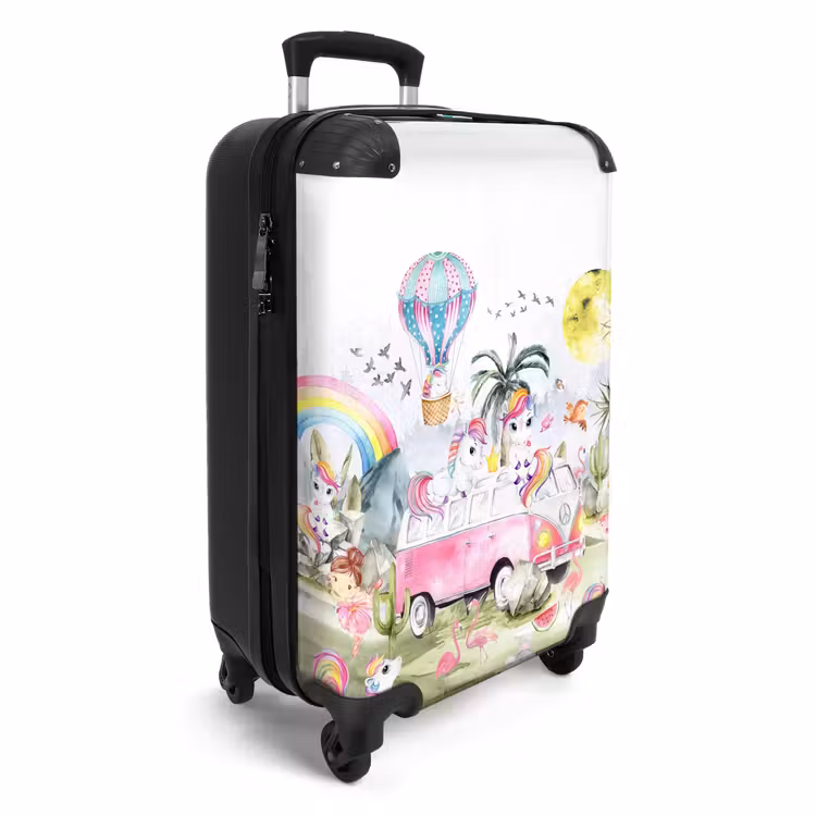 Koffer mit Name - Einhorn-Safari — 2
