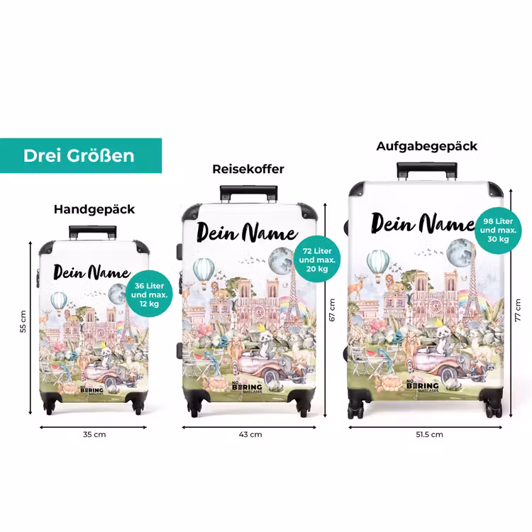 Koffer mit Name - Tierische Fantasiestadt — 3