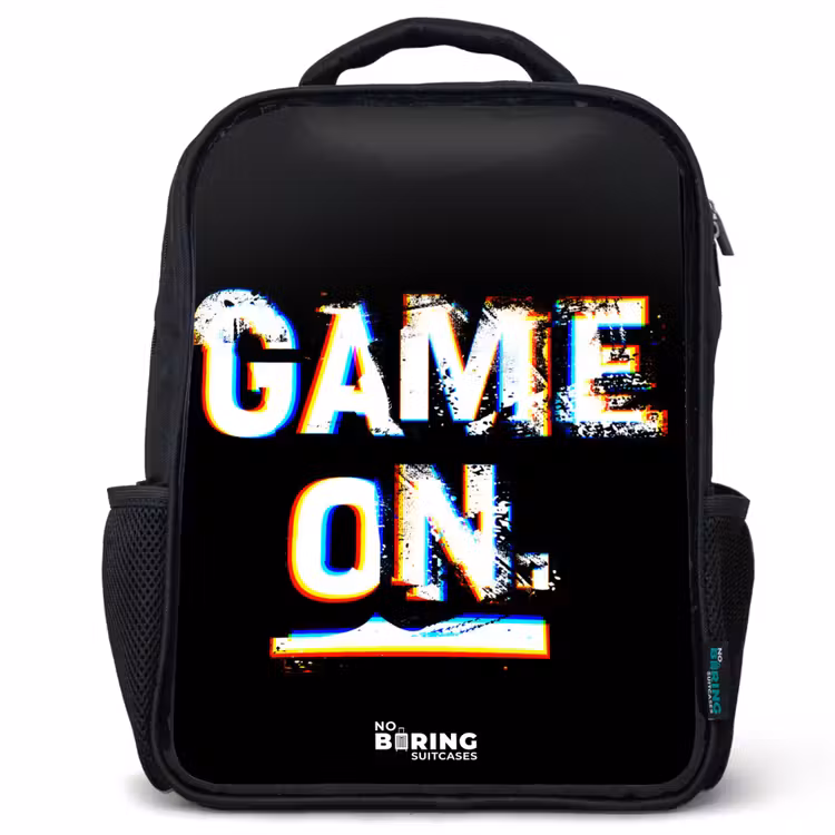 Kinderrucksack - Schwarz - Das Spiel läuft in Schwarz und Weiß — 1