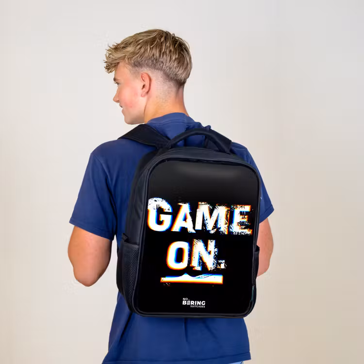 Kinderrucksack - Schwarz - Das Spiel läuft in Schwarz und Weiß — 3