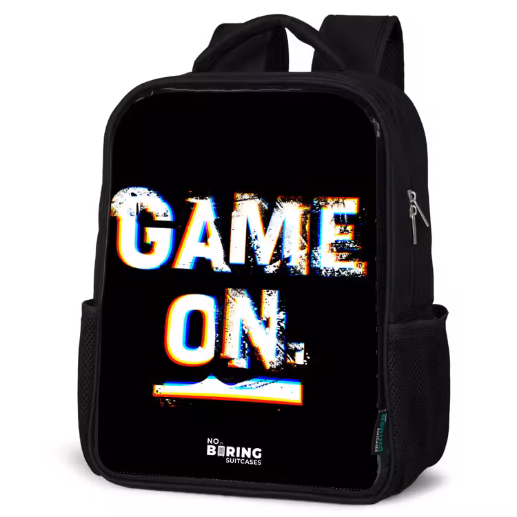 Kinderrucksack - Schwarz - Das Spiel läuft in Schwarz und Weiß — 4