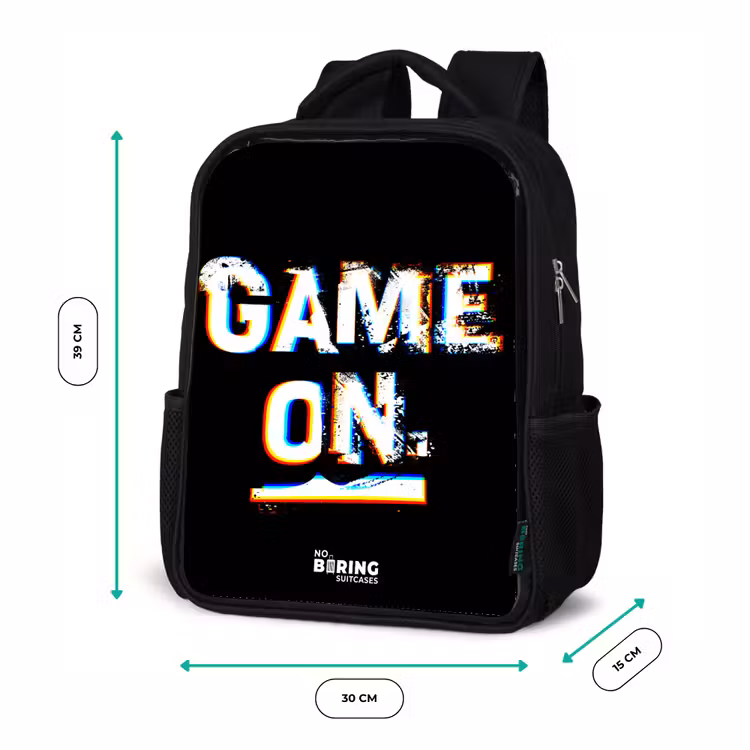 Kinderrucksack - Schwarz - Das Spiel läuft in Schwarz und Weiß — 6