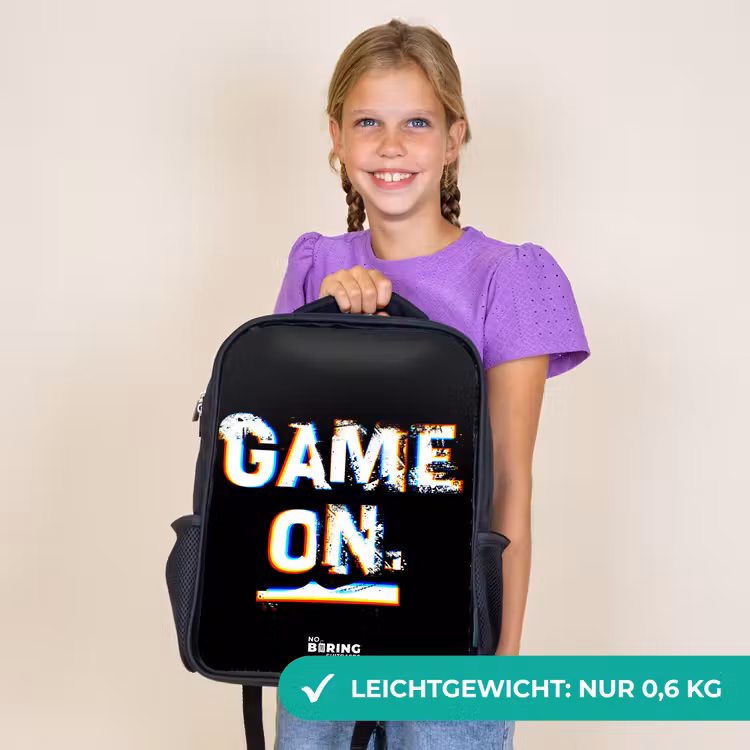 Kinderrucksack - Schwarz - Das Spiel läuft in Schwarz und Weiß — 7