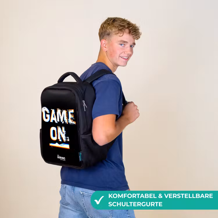 Kinderrucksack - Schwarz - Das Spiel läuft in Schwarz und Weiß — 9