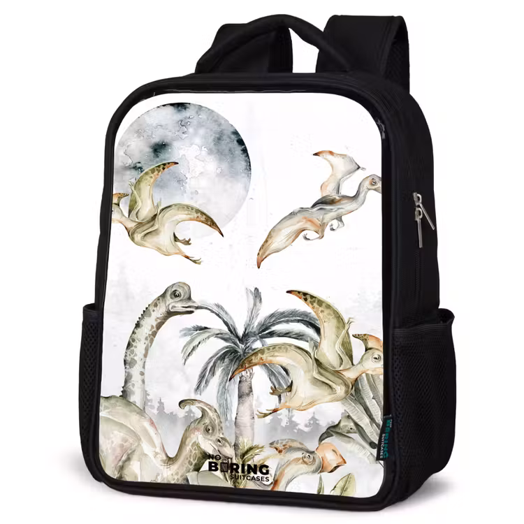 Kinderrucksack - Schwarz - Dinos im Dschungel — 4