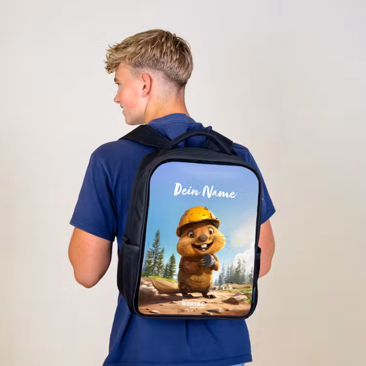 Kinderrucksack - Schwarz - Billy Bauhelm — 3