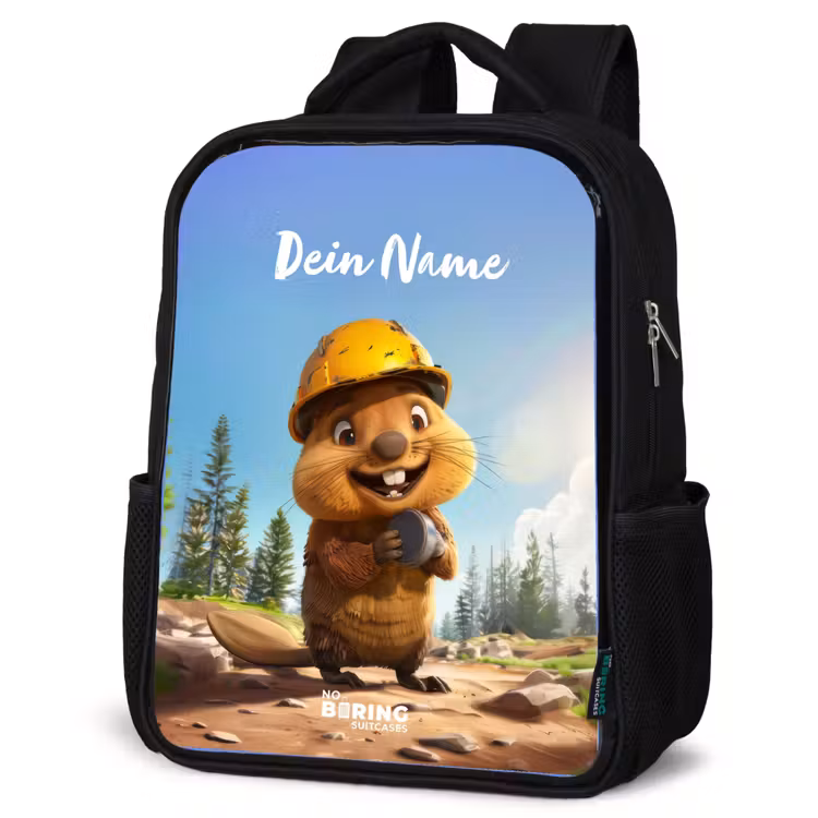 Kinderrucksack - Schwarz - Billy Bauhelm — 4