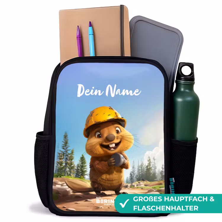 Kinderrucksack - Schwarz - Billy Bauhelm — 8