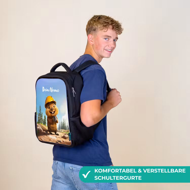 Kinderrucksack - Schwarz - Billy Bauhelm — 9