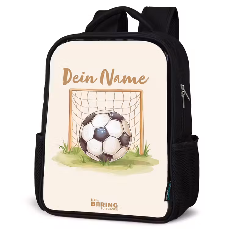 Kinderrucksack - Schwarz - Fußball im Tor — 4