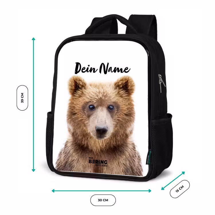 Kinderrucksack - Schwarz - Bennie Bär — 6