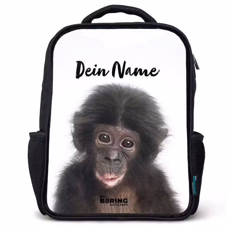 Kinderrucksack - Schwarz - Charlie Chimp — 1
