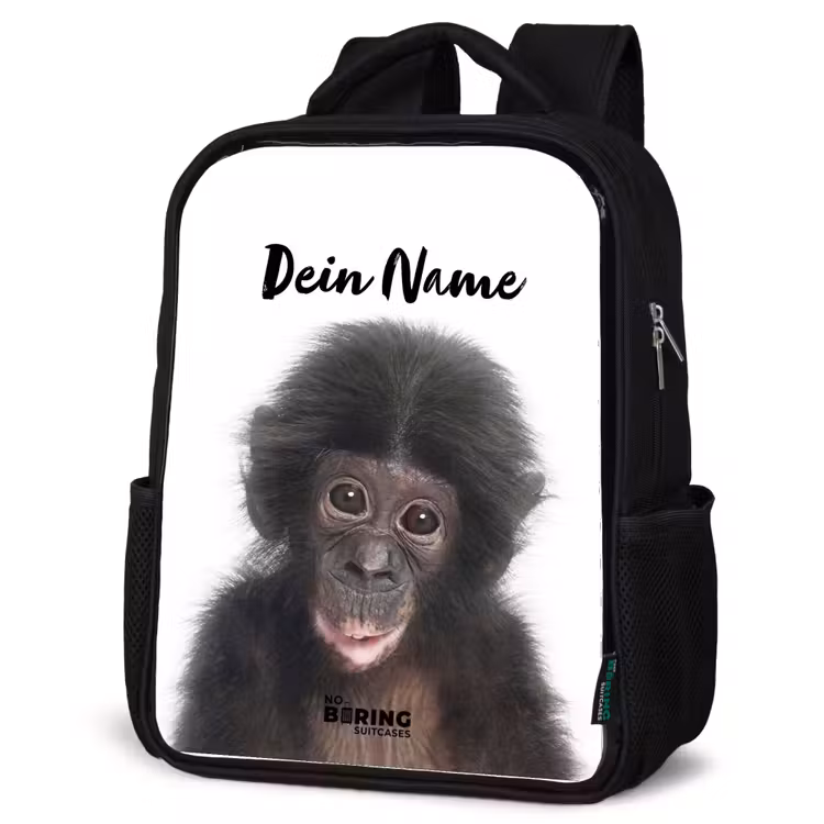 Kinderrucksack - Schwarz - Charlie Chimp — 4