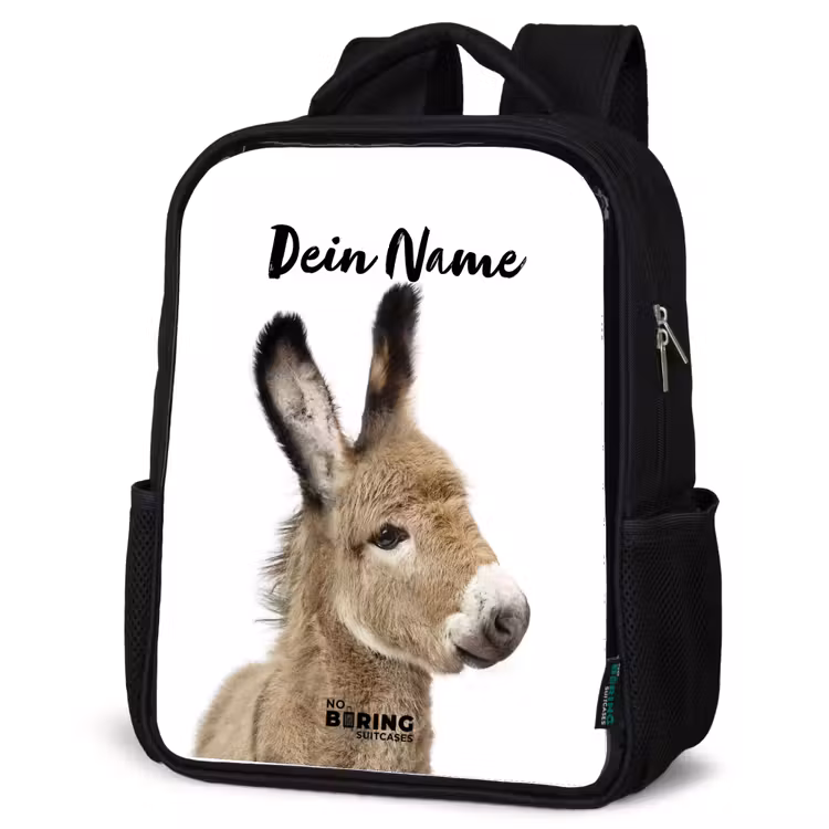 Kinderrucksack - Schwarz - Eddy Esel — 4