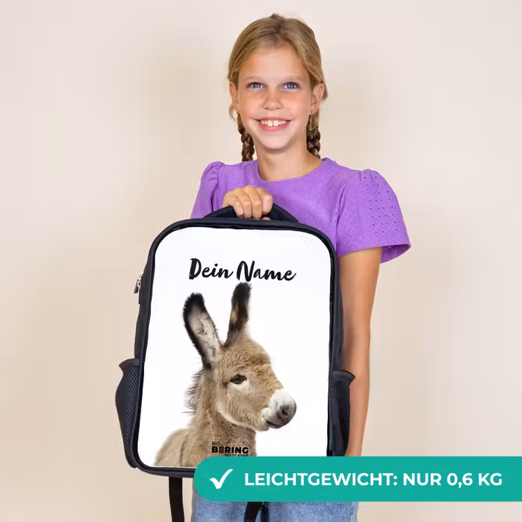 Kinderrucksack - Schwarz - Eddy Esel — 7