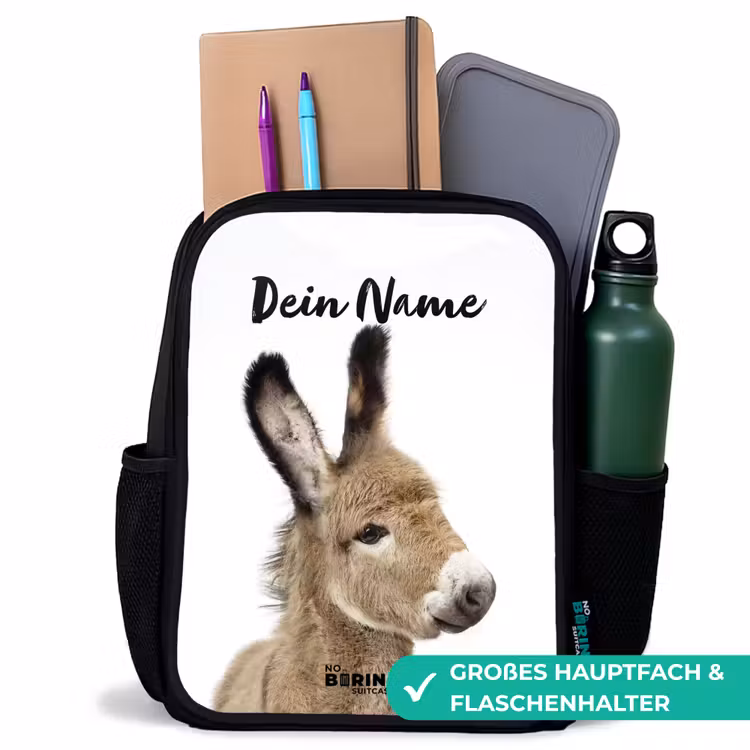 Kinderrucksack - Schwarz - Eddy Esel — 8