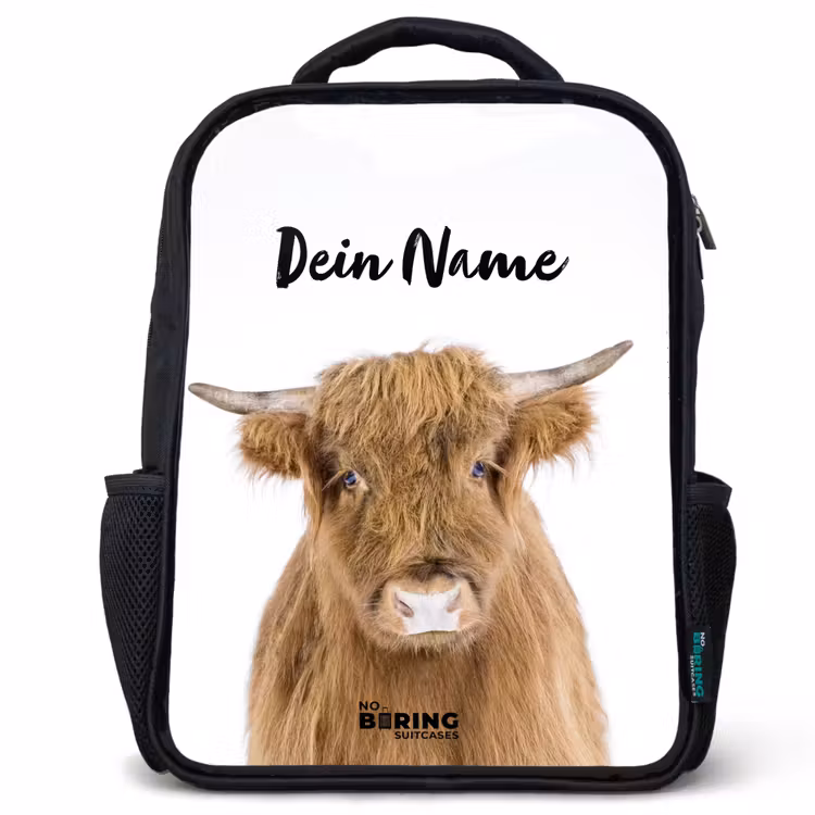 Kinderrucksack - Schwarz - Halbe Hooglander — 1
