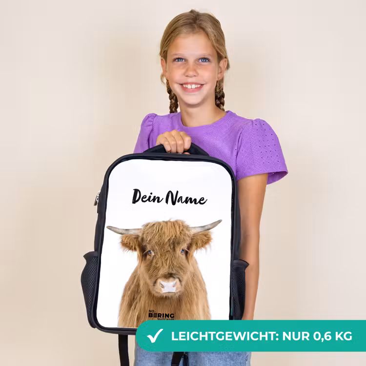 Kinderrucksack - Schwarz - Halbe Hooglander — 7