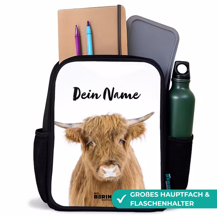 Kinderrucksack - Schwarz - Halbe Hooglander — 8