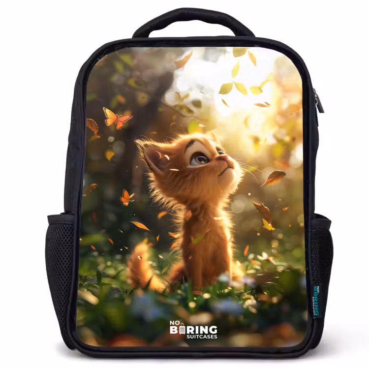Kinderrucksack - Schwarz - Henry Herbst Kätzchen — 1