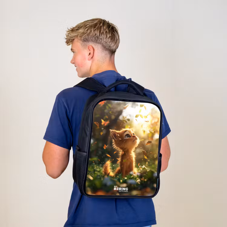 Kinderrucksack - Schwarz - Henry Herbst Kätzchen — 3