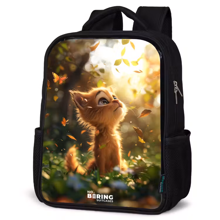 Kinderrucksack - Schwarz - Henry Herbst Kätzchen — 4