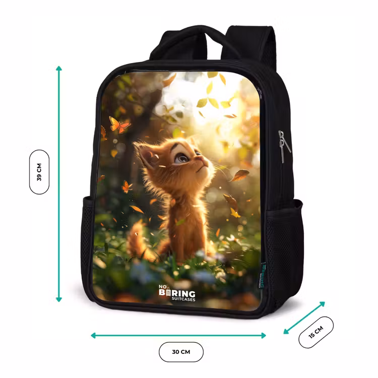 Kinderrucksack - Schwarz - Henry Herbst Kätzchen — 6