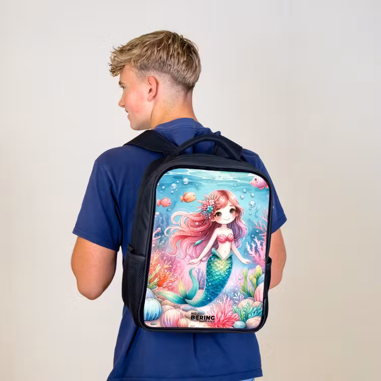 Kinderrucksack - Schwarz - Kira Kristall Schwanz — 3