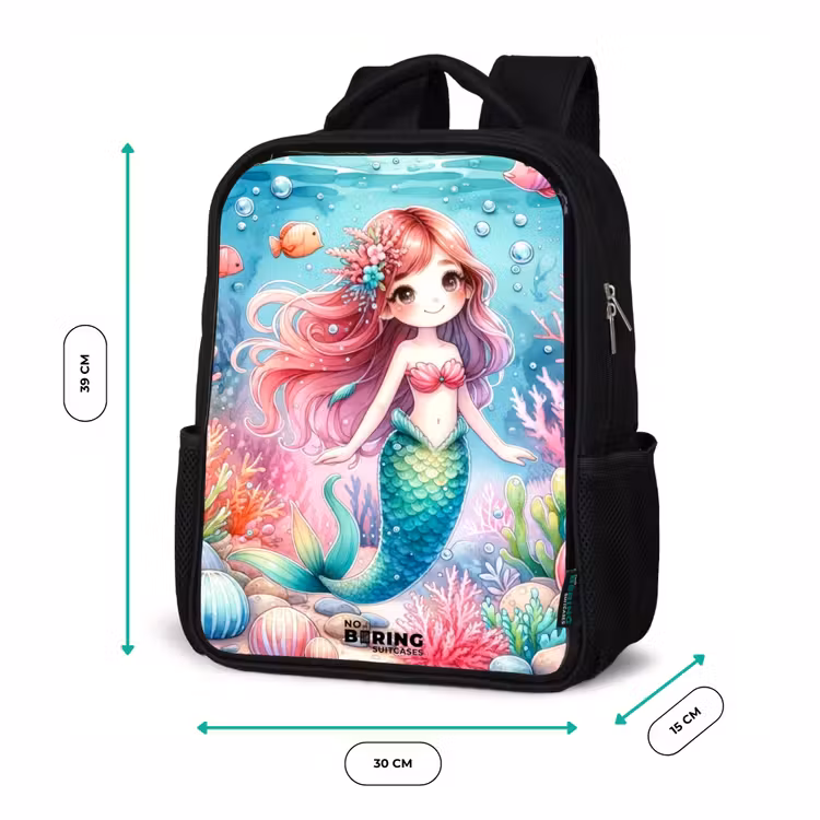 Kinderrucksack - Schwarz - Kira Kristall Schwanz — 6