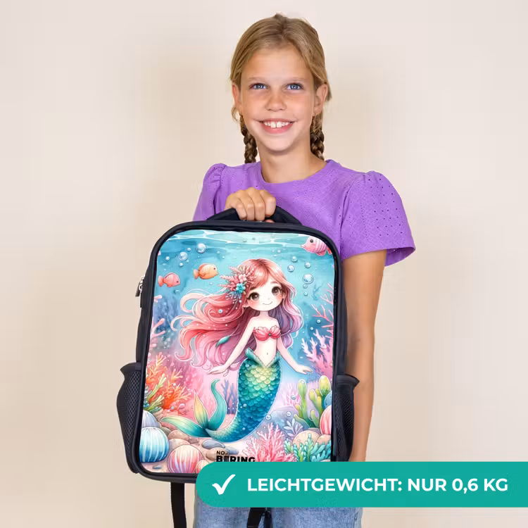 Kinderrucksack - Schwarz - Kira Kristall Schwanz — 7