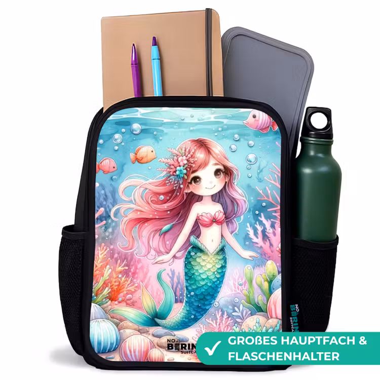 Kinderrucksack - Schwarz - Kira Kristall Schwanz — 8